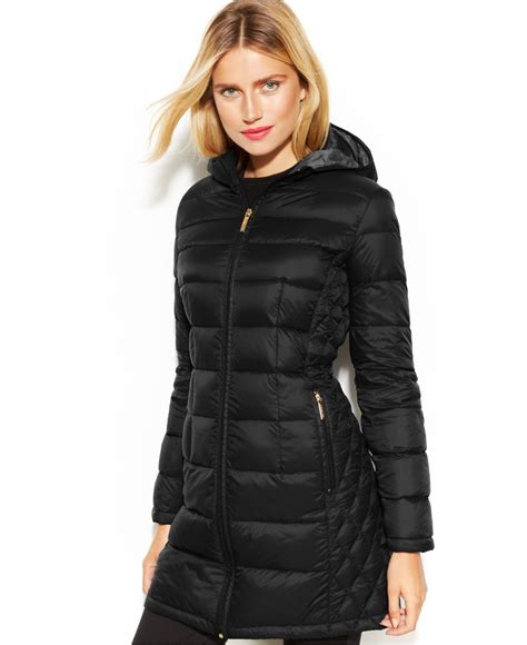 michael kors feather blazer|michael kors ladies puffer coats.